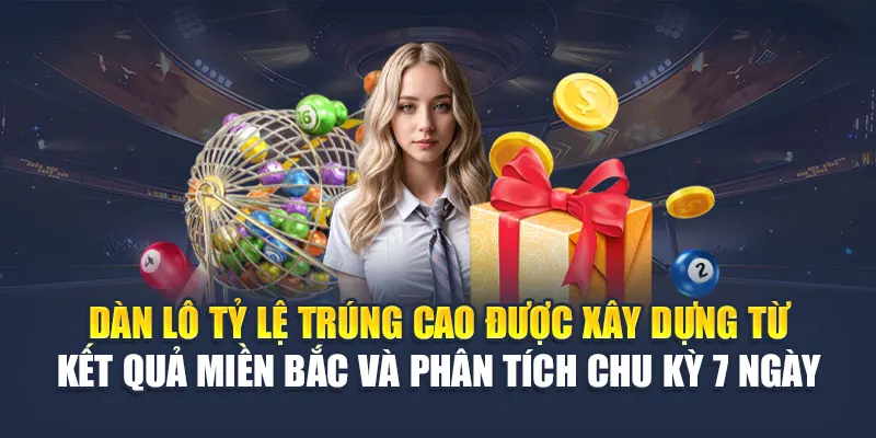 Dàn lô tỷ lệ trúng cao được xây dựng từ kết quả miền Bắc và phân tích chu kỳ 7 ngày